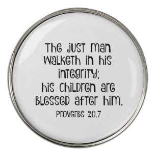 Proverbs Bible Verse Golf Ball Marker