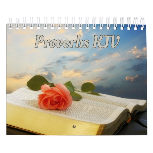 Proverbs Bible Verses Collection Wall Calendar (Cover)