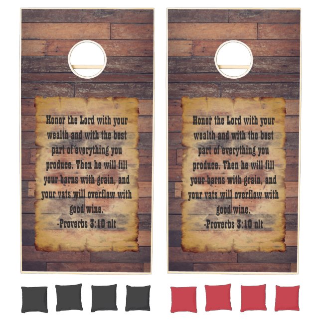 Proverbs verse Cornhole Set (Set)