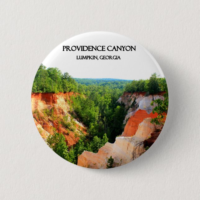 PROVIDENCE CANYON - Lumpkin, Georgia Pinback Button (Front)