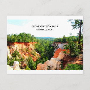 PROVIDENCE CANYON - Lumpkin, Georgia Postcard