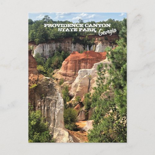 Providence Canyon State Park Georgia Postcard