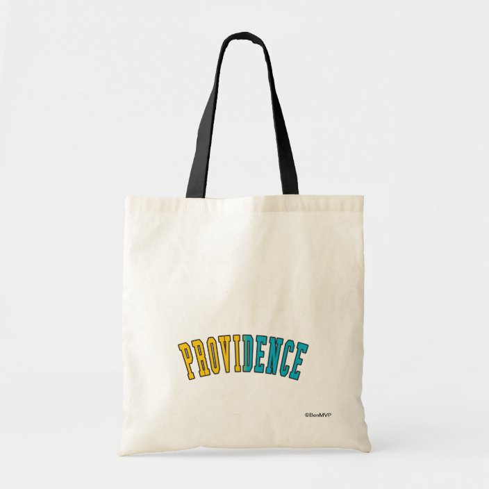 Providence in Rhode Island State Flag Colors Bag
