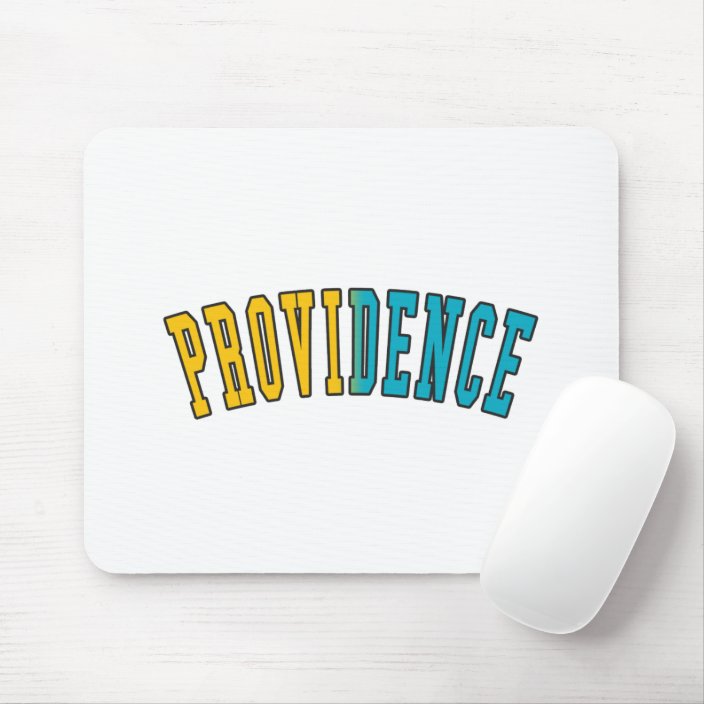 Providence in Rhode Island State Flag Colors Mousepad