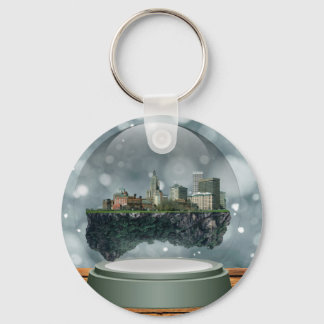 Providence Island Snow Globe Keychain