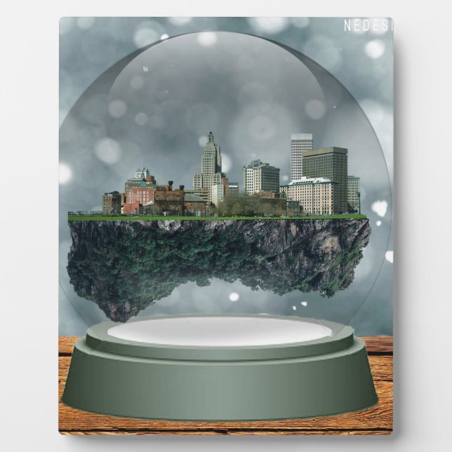 Providence Island Snow Globe Plaque (Front)