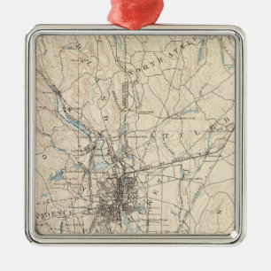 Providence, Massachusetts Metal Ornament