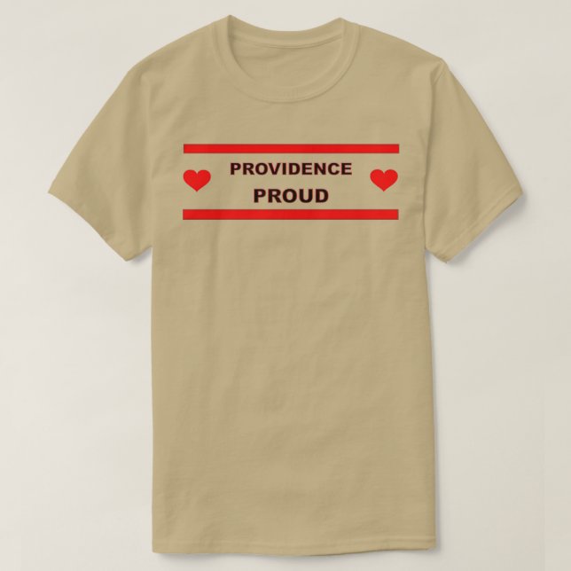 Providence Proud Rhode Island Love T-Shirt (Design Front)
