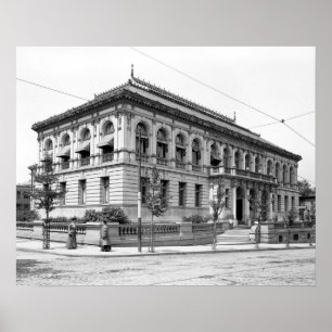 Providence Public Library, 1906. Vintage Photo Poster