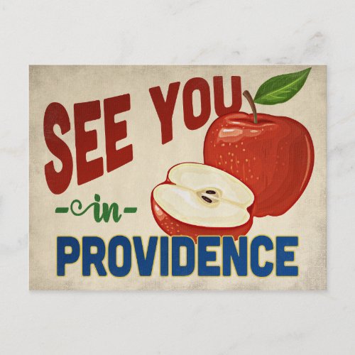 Providence Rhode Island Apple _ Vintage Travel Postcard