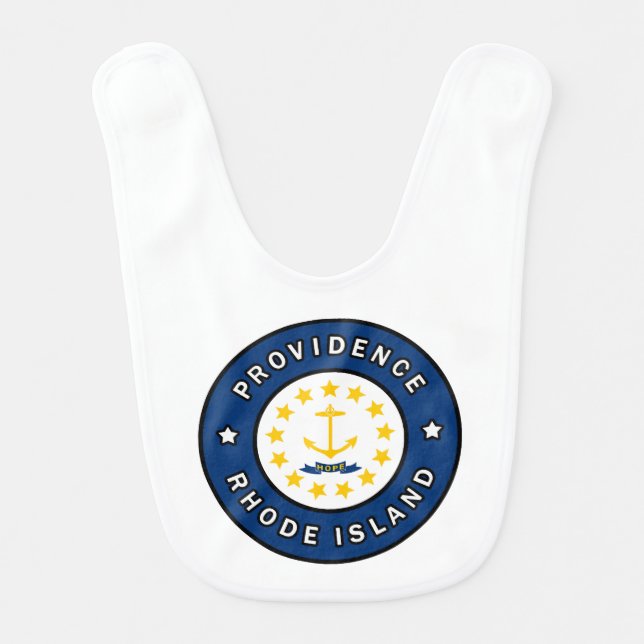 Providence Rhode Island Baby Bib (Front)
