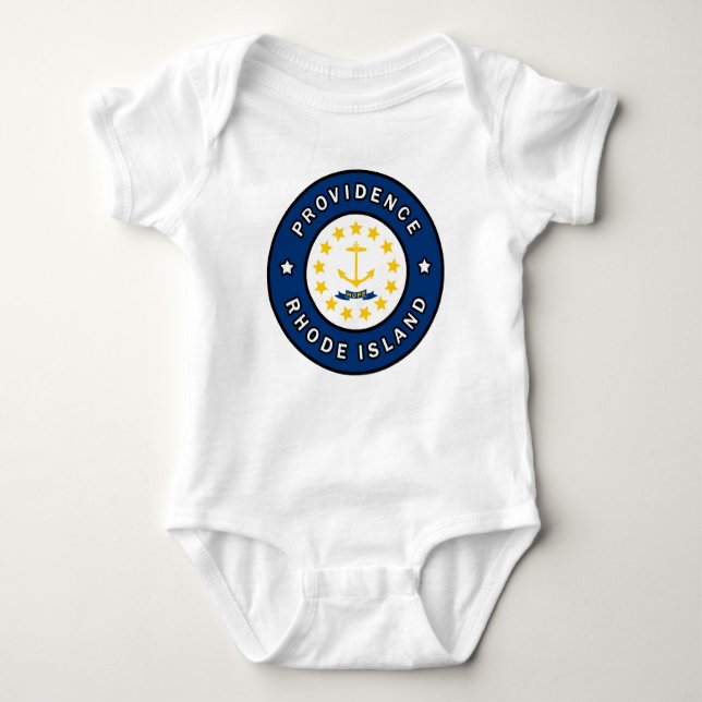 Providence Rhode Island Baby Bodysuit (Front)