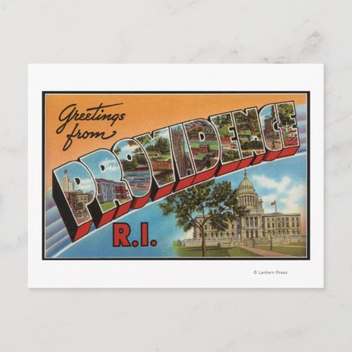 Providence Rhode Island Capital Building Postcard