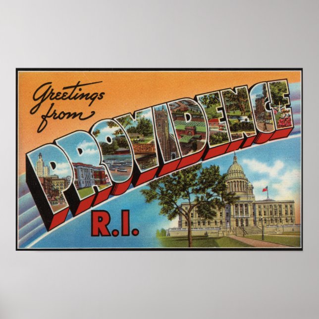 Providence, Rhode Island (Capital Building) Poster (Front)