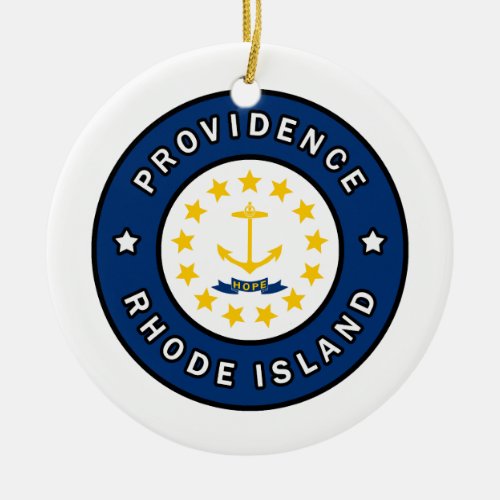 Providence Rhode Island Ceramic Ornament
