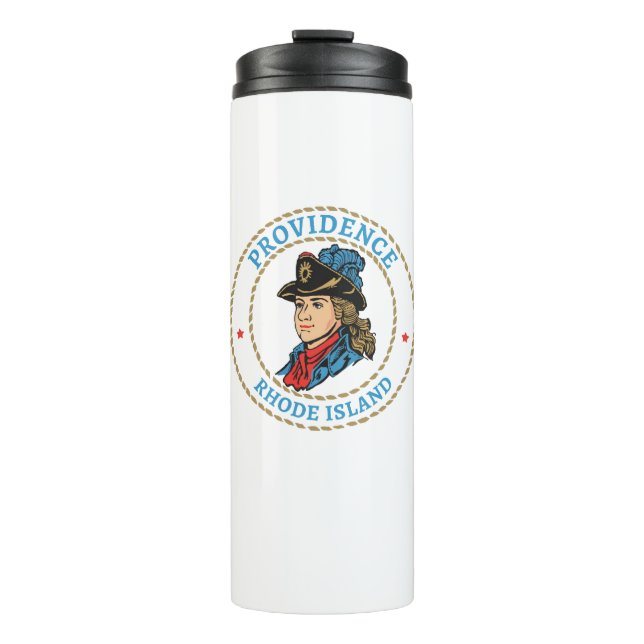 Providence Rhode Island Colonial Thermal Tumbler (Front)