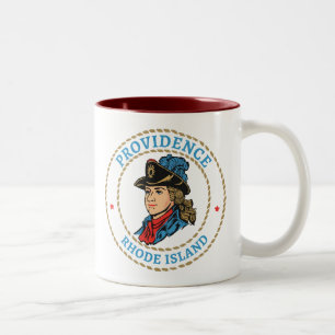 Providence Rhode Island Colonial Two-Tone Coffee Mug