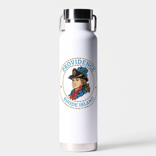 Providence Rhode Island Colonial Water Bottle (Front)
