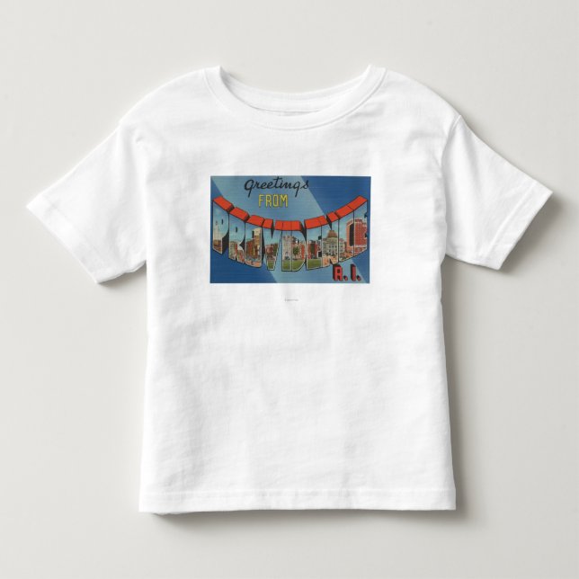 Providence, Rhode Island - Large Letter Scenes Toddler T-shirt (Front)