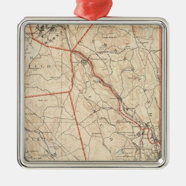 Providence, Rhode Island Metal Ornament (Front)