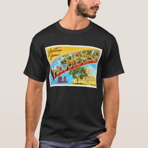 Providence Rhode Island RI Vintage Travel Souvenir T_Shirt