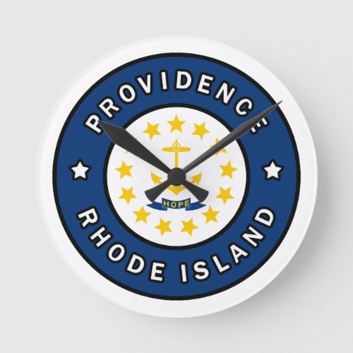 Providence Rhode Island Round Clock
