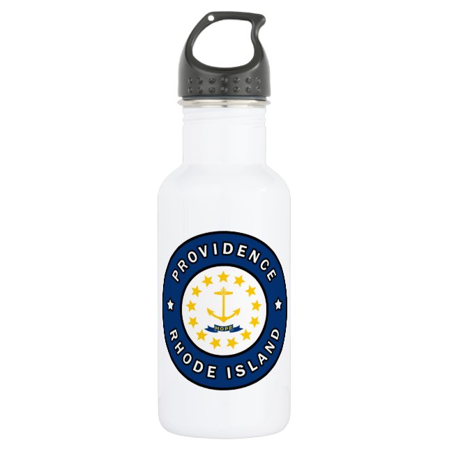 Providence Rhode Island Stainless Steel Water Bottle (Front)