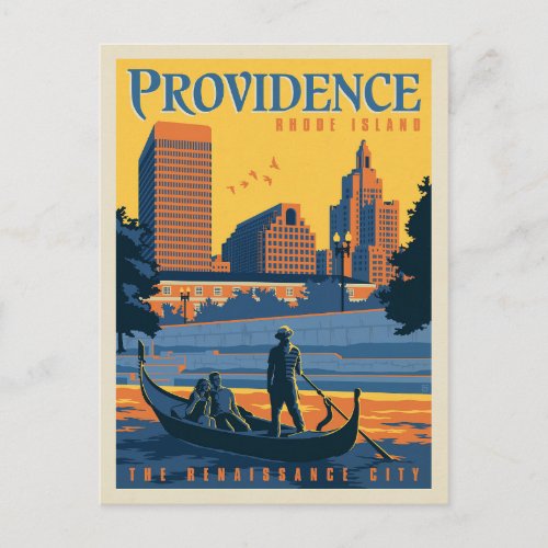 Providence Rhode Island  The Renaissance City Postcard