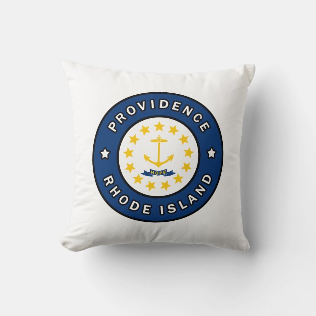 Providence Rhode Island Throw Pillow (Front)