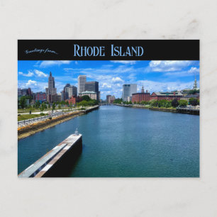 Providence Rhode Island Waterfront Postcard