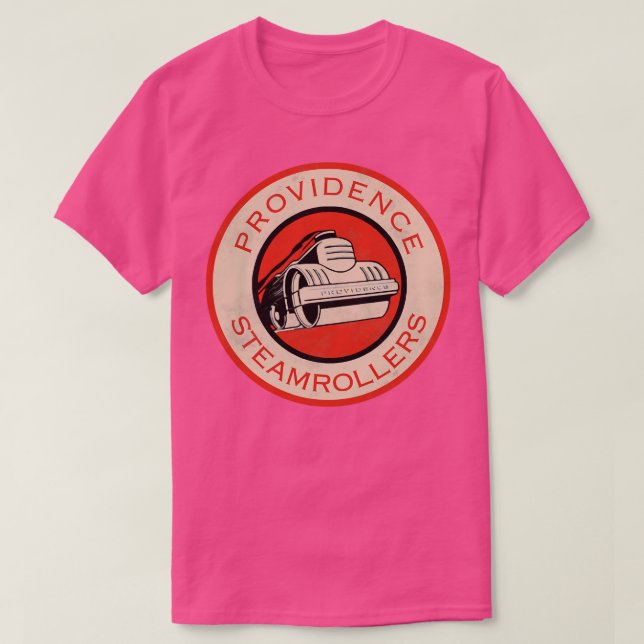 Providence Steamrollers Retro Defunct Fan Art T-Shirt (Design Front)