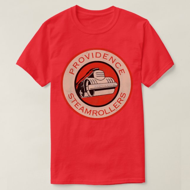 Providence Steamrollers Retro Defunct  Fan Art T-Shirt (Design Front)