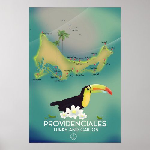 Providenciales turks and caicos poster