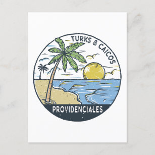 Providenciales Turks and Caicos Vintage Postcard