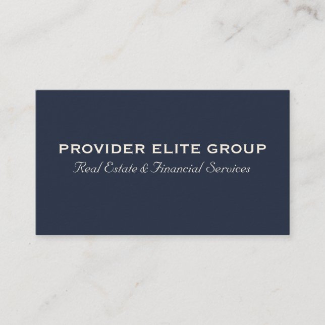 Provider Elite Group Business Card (Front)