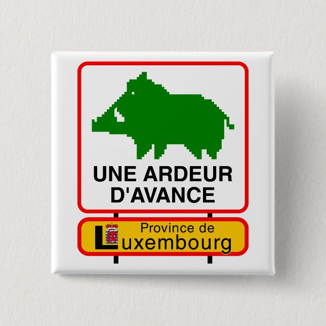 - Province of Luxembourg swipes in a HEAT IN Button (Front)