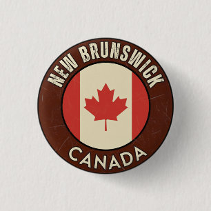 Province of New Brunswick Canada Button