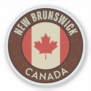 Province of New Brunswick Canada Sticker