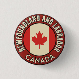 Province of Newfoundland and Labrador Canada Button