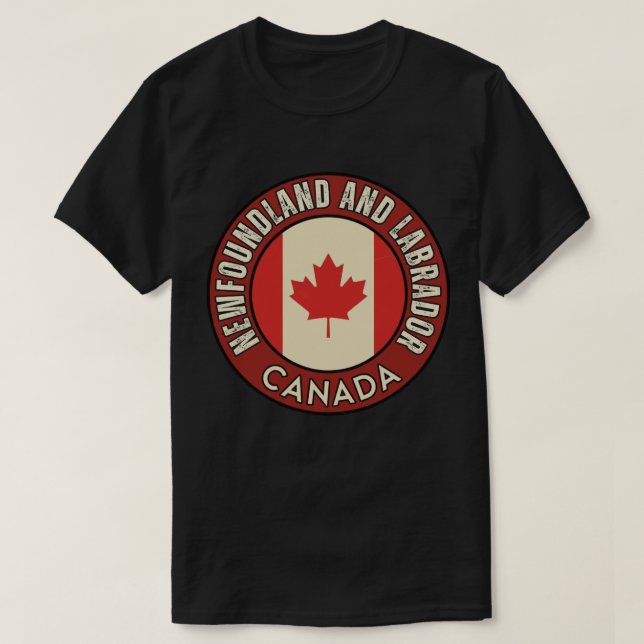 Province of Newfoundland and Labrador Canada T-Shirt (Design Front)