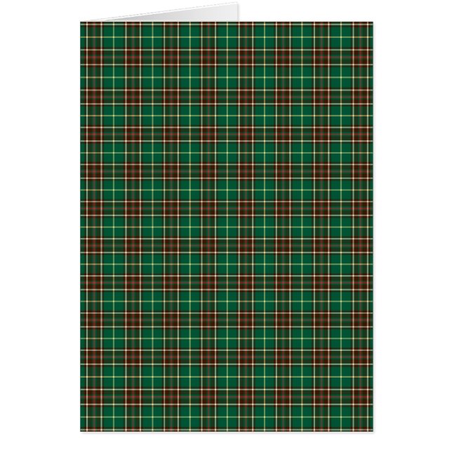 Province of Newfoundland Canada Tartan Cards (Front)