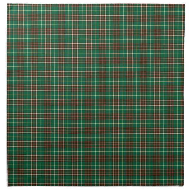 Province of Newfoundland Canada Tartan Cloth Napkin (Front)