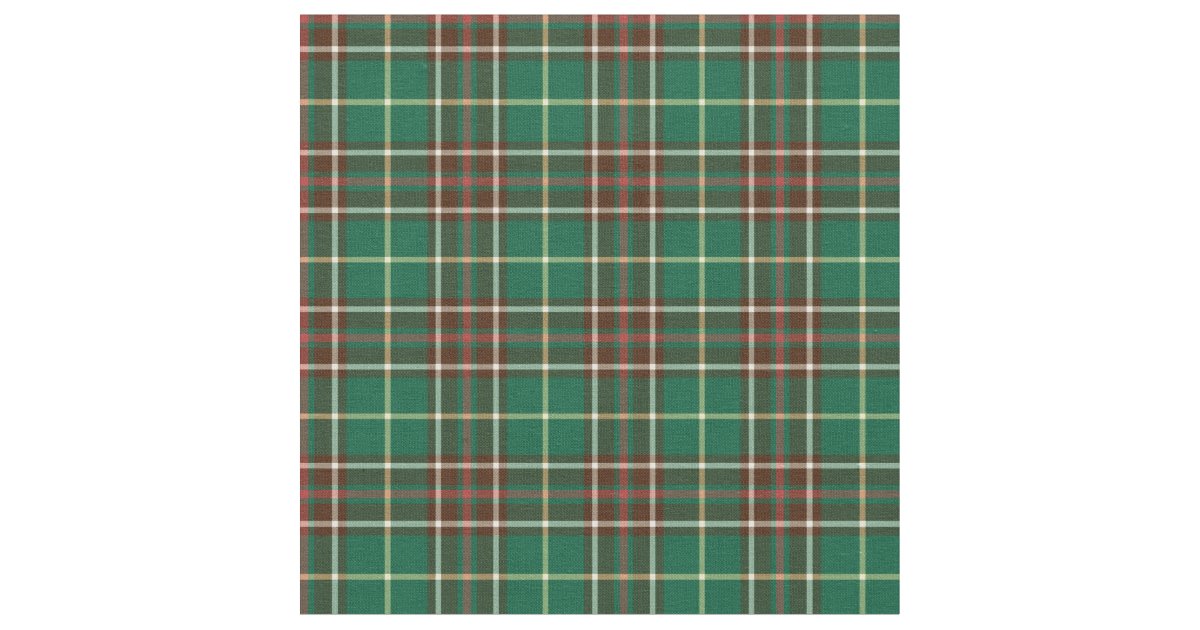 Province of Newfoundland Canada Tartan Fabric | Zazzle.com