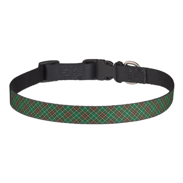 Province of Newfoundland Canada Tartan Pet Collar (Front)