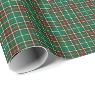 Province of Newfoundland Canada Tartan Wrapping Paper