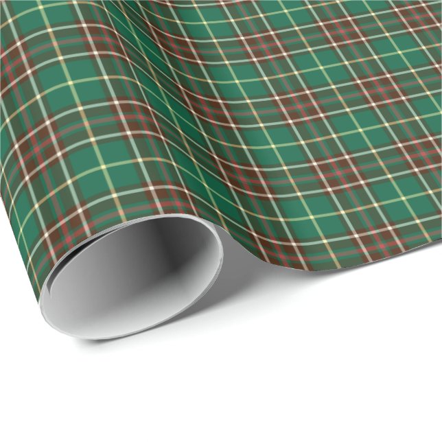 Province of Newfoundland Canada Tartan Wrapping Paper (Roll Corner)