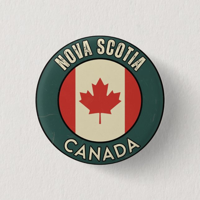 Province of Nova Scotia Canada Button (Front)