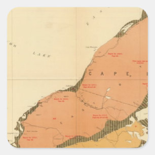 Province of Nova Scotia Island of Cape Breton 9 Square Sticker