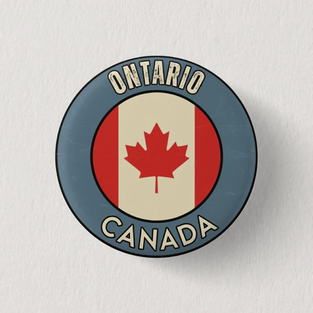 Province of Ontario Canada Button (Front)