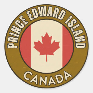 Province of Prince Edward Island Canada Classic Round Sticker